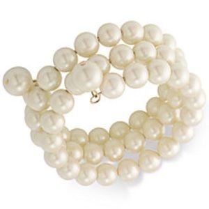Carolee Imitation Pearl Multi-Row Bracelet